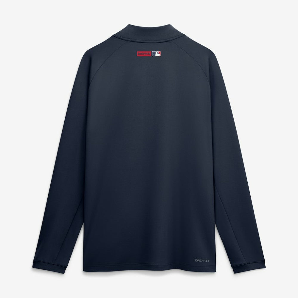 Atlanta Braves Nike Authentic Collection Dri-FIT Raglan Half-Zip Pullover - MLB Pullover