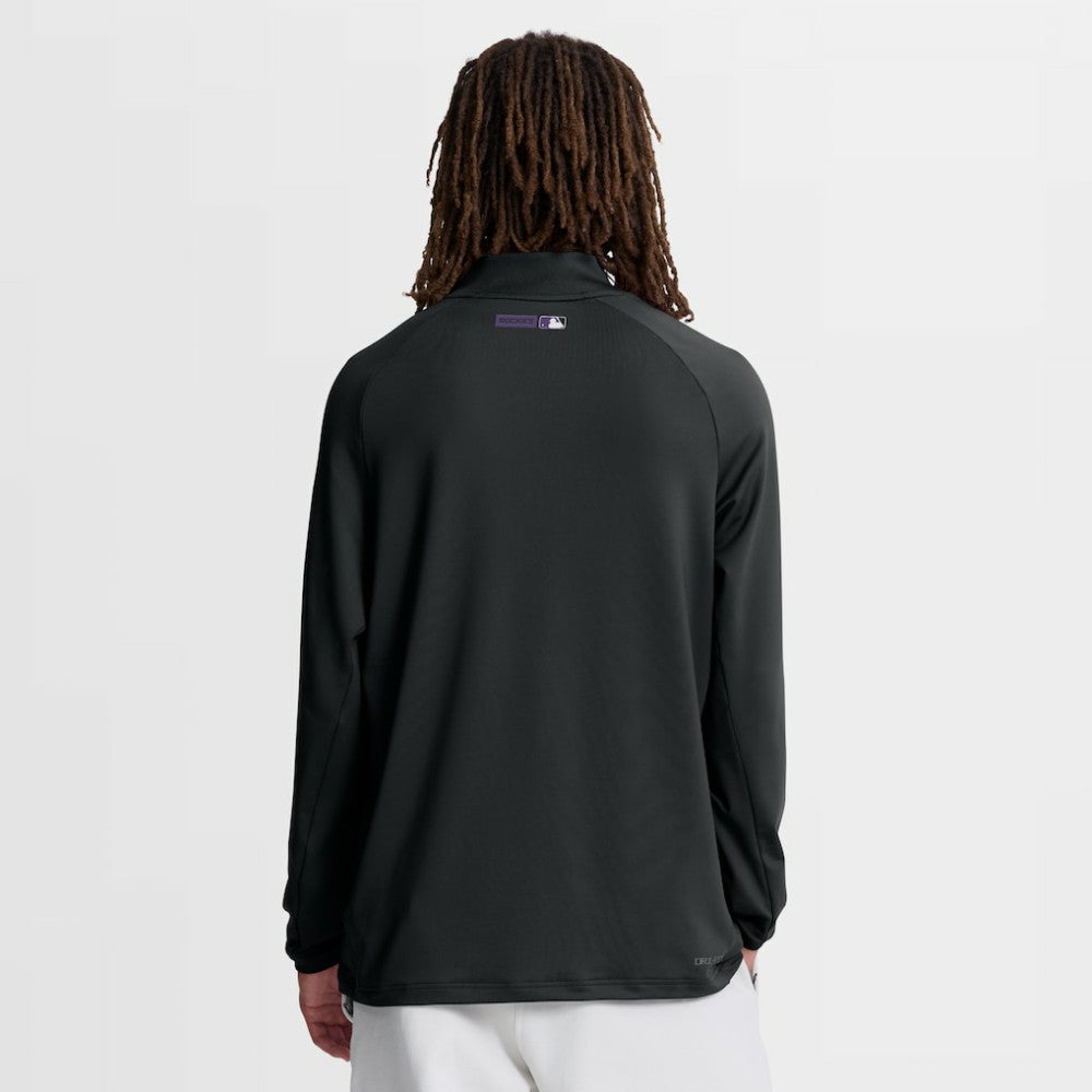 Colorado Rockies Nike Authentic Collection Dri-FIT Raglan Half-Zip Pullover - MLB Pullover