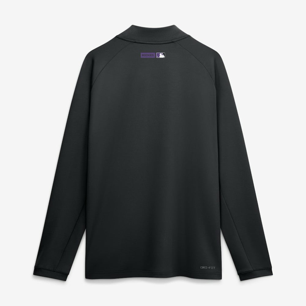 Colorado Rockies Nike Authentic Collection Dri-FIT Raglan Half-Zip Pullover - MLB Pullover