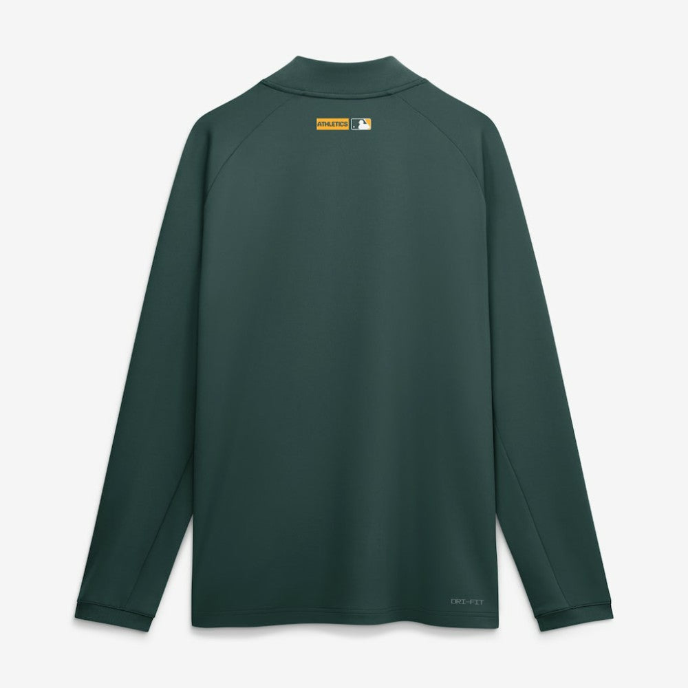 Athletics Nike Authentic Collection Dri-FIT Raglan Half-Zip Pullover - MLB Pullover