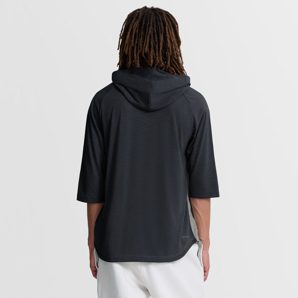 Cleveland Guardians Nike Authentic Collection Flux Dri-FIT Raglan 3/4-Sleeve Hooded T-Shirt - MLB T-shirts