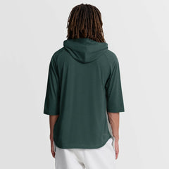 Athletics Nike Authentic Collection Flux Dri-FIT Raglan 3/4-Sleeve Hooded T-Shirt - MLB T-shirts