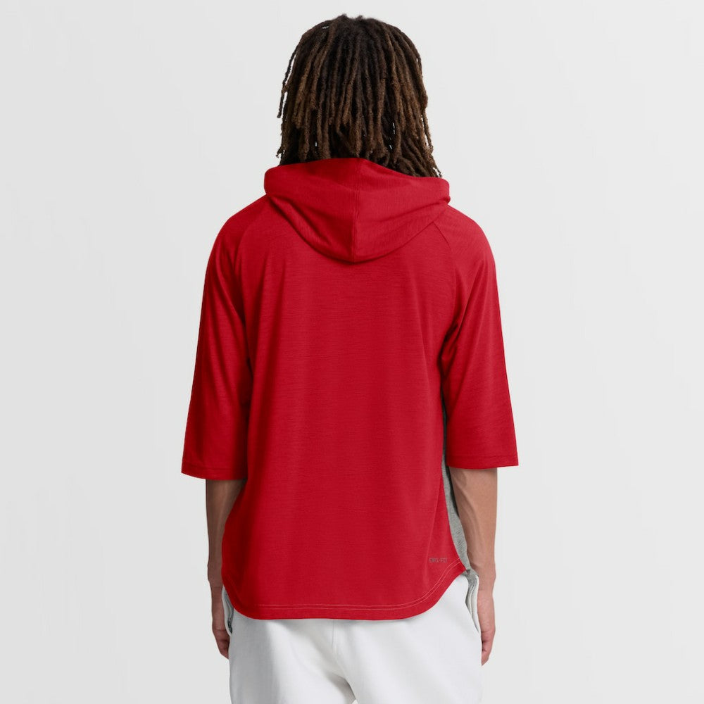 St. Louis Cardinals Nike Authentic Collection Flux Dri-FIT Raglan 3/4-Sleeve Hooded T-Shirt - MLB T-shirts