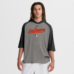 San Francisco Giants Nike Authentic Collection Flux Dri-FIT Raglan 3/4-Sleeve Hooded T-Shirt - MLB T-shirts