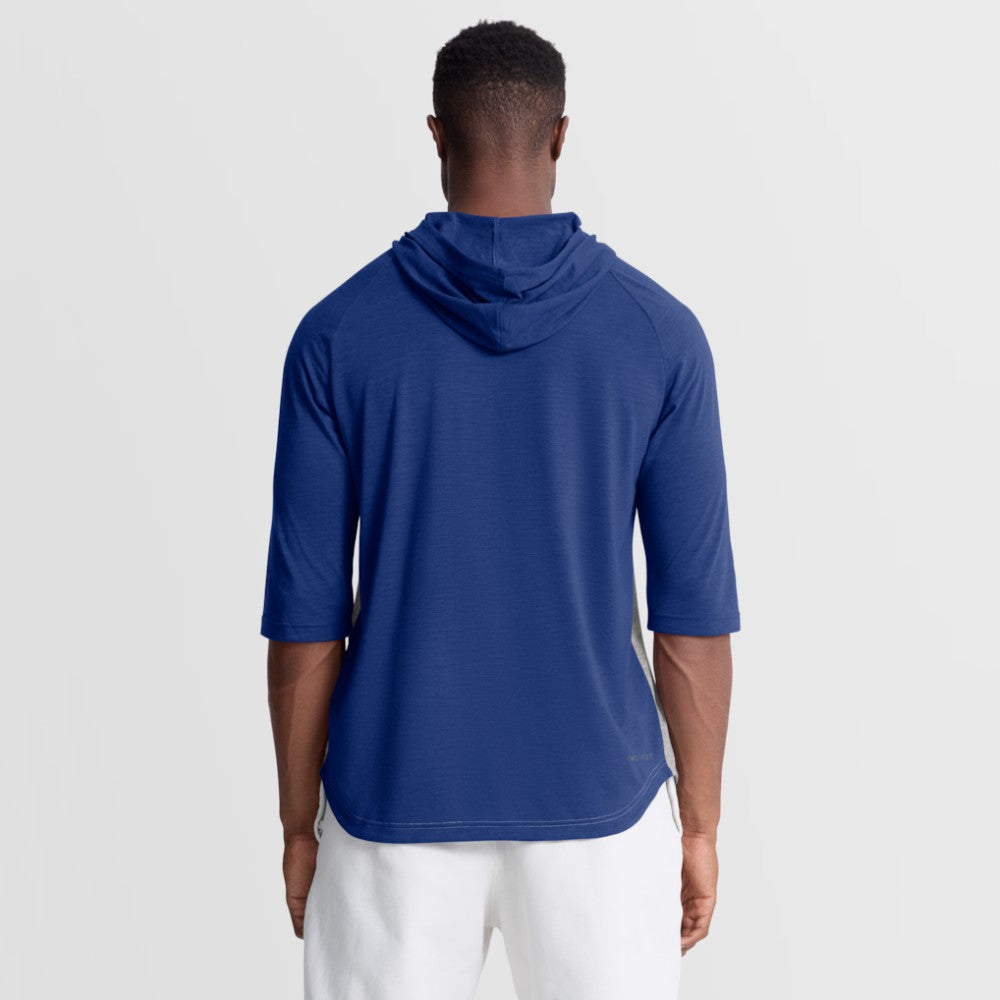 New York Mets Nike Authentic Collection Flux Dri-FIT Raglan 3/4-Sleeve Hooded T-Shirt - MLB T-shirts