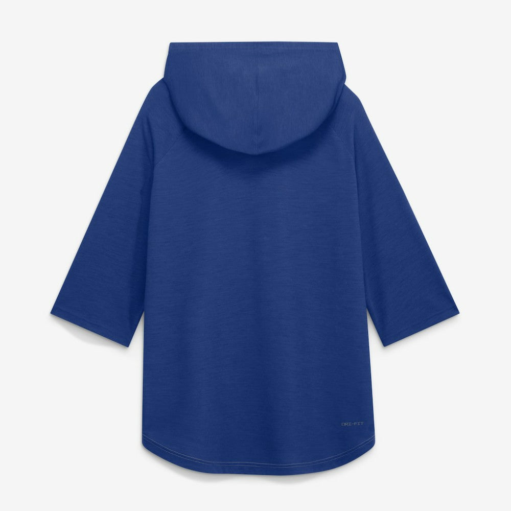 New York Mets Nike Authentic Collection Flux Dri-FIT Raglan 3/4-Sleeve Hooded T-Shirt - MLB T-shirts