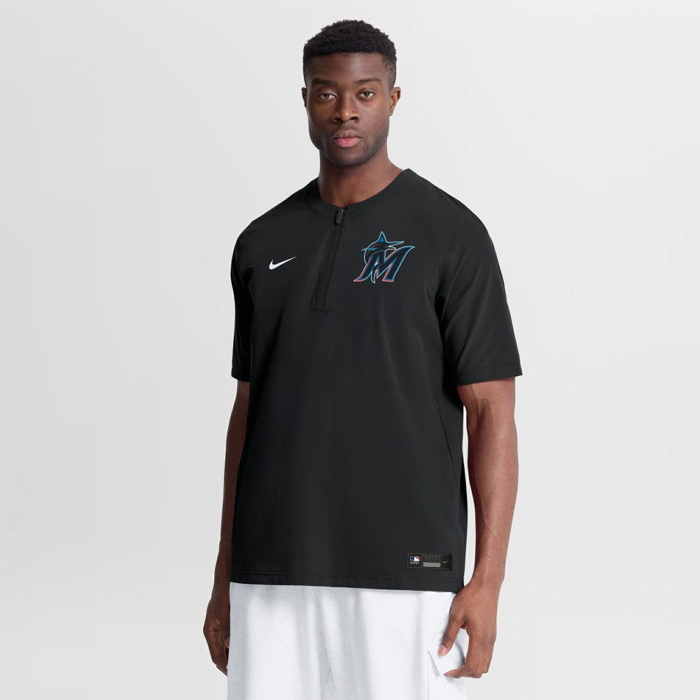 Miami Marlins Nike Authentic Collection Dri-FIT Quarter-Zip Windshirt - MLB