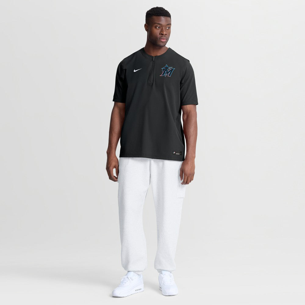 Miami Marlins Nike Authentic Collection Dri-FIT Quarter-Zip Windshirt - MLB
