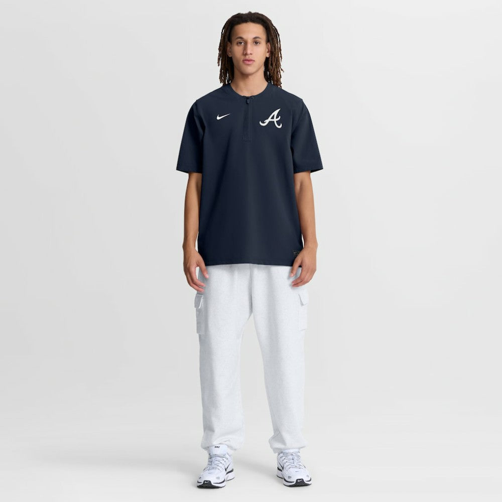 Atlanta Braves Nike Authentic Collection Dri-FIT Quarter-Zip Windshirt - MLB