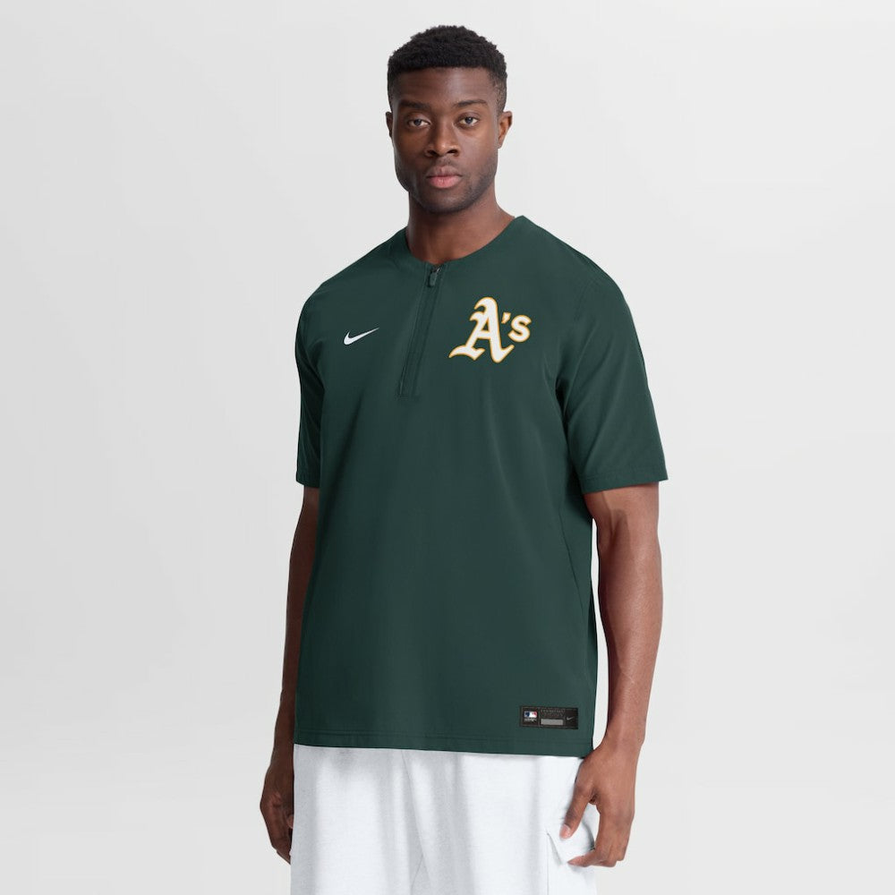 Athletics Nike Authentic Collection Dri-FIT Quarter-Zip Windshirt - MLB