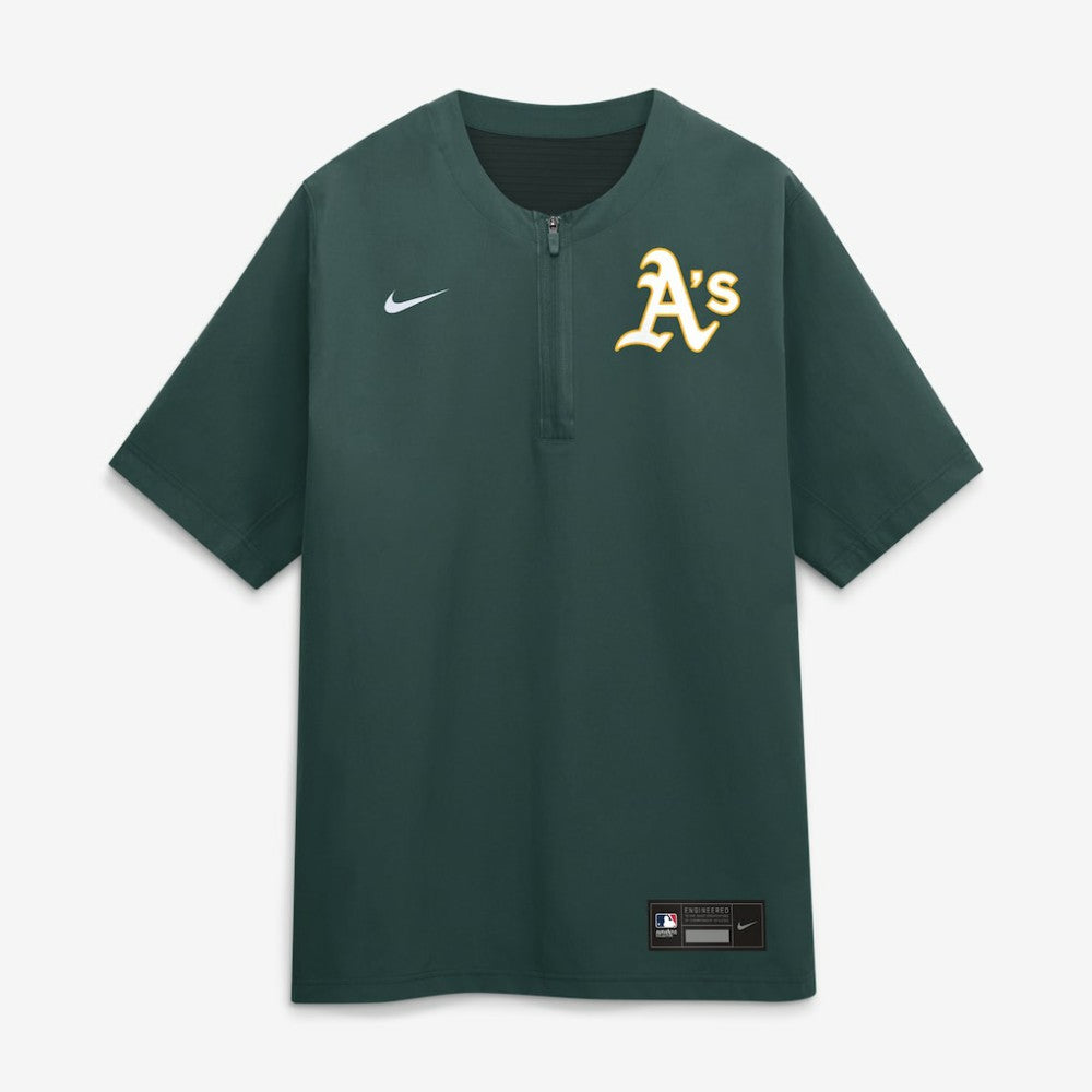Athletics Nike Authentic Collection Dri-FIT Quarter-Zip Windshirt - MLB