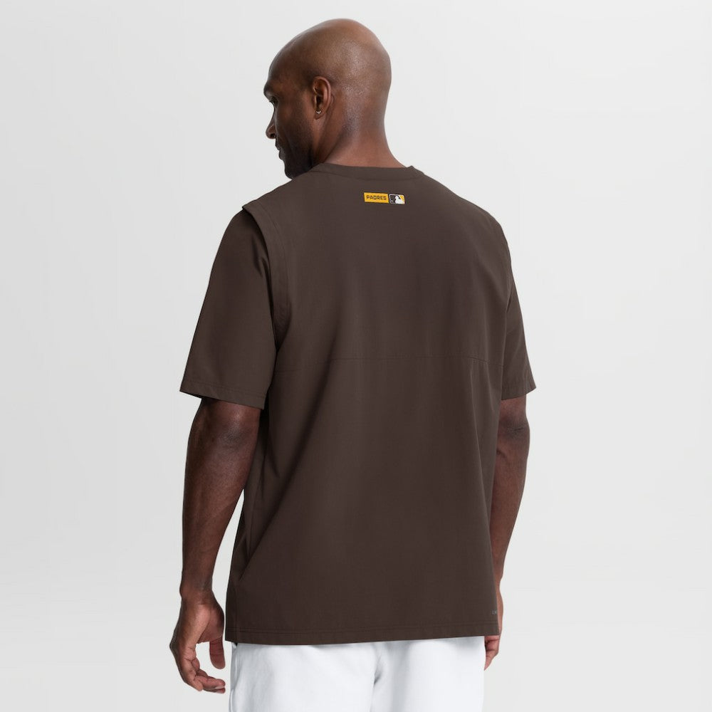 San Diego Padres Nike Authentic Collection Dri-FIT Quarter-Zip Windshirt - MLB