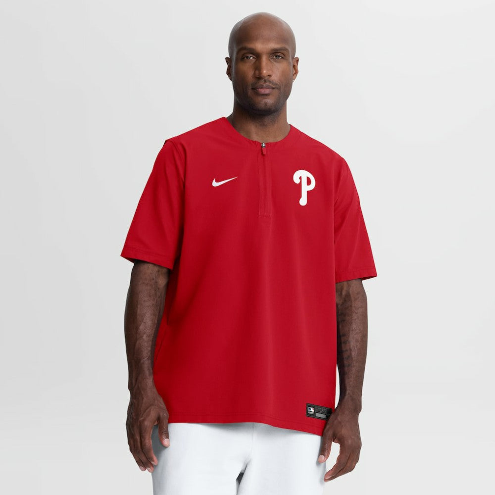 Philadelphia Phillies Nike Authentic Collection Dri-FIT Quarter-Zip Windshirt - MLB