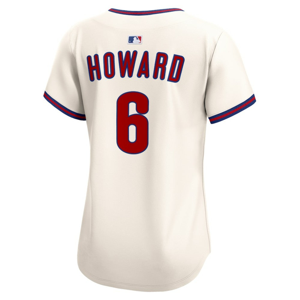 Ryan Howard Philadelphia Phillies Nike Women's Alternate 2 Limited Jersey – Cream - MLB Jerseys