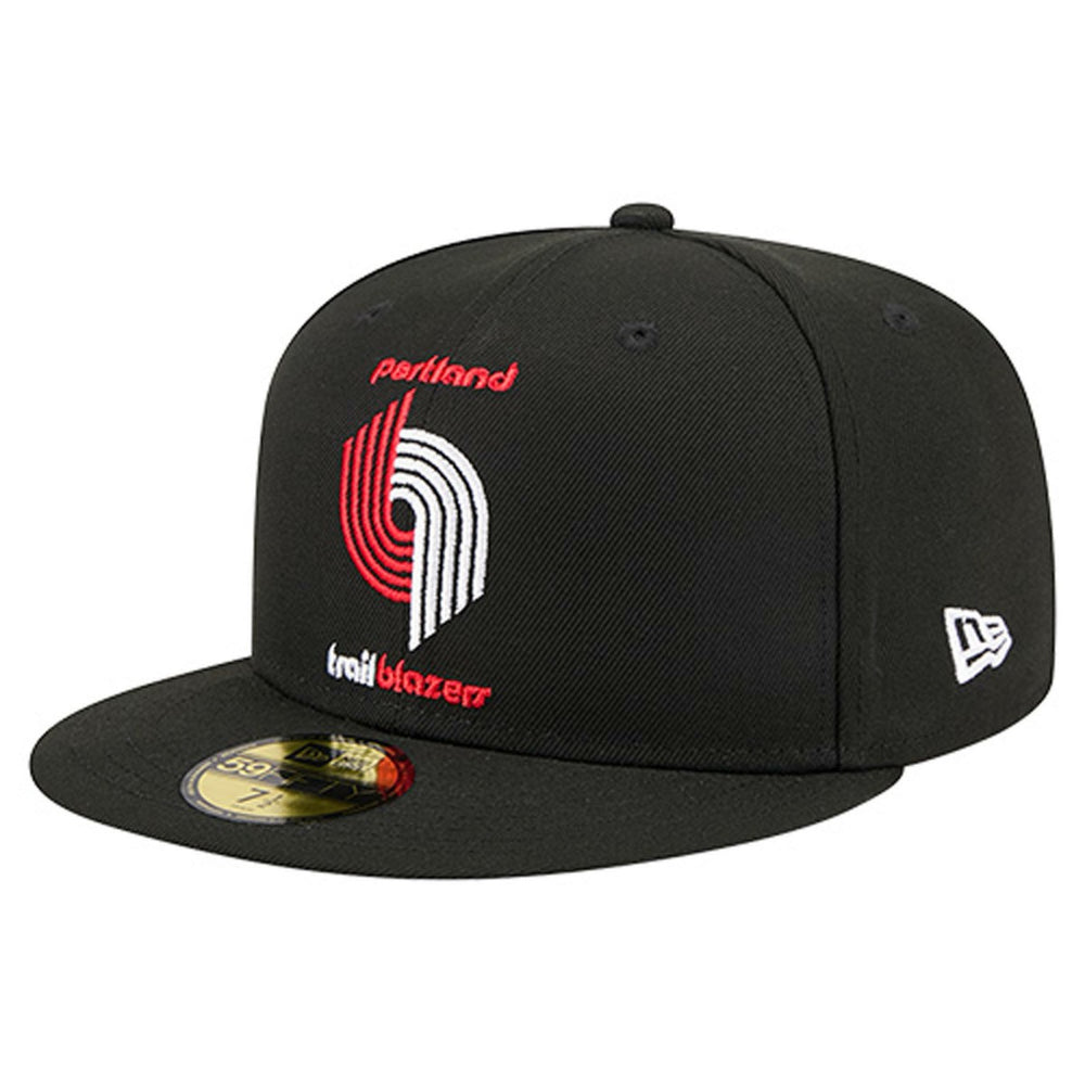 Black Portland Trail Blazers Core Logo 59FIFTY Fitted Hat | NBA