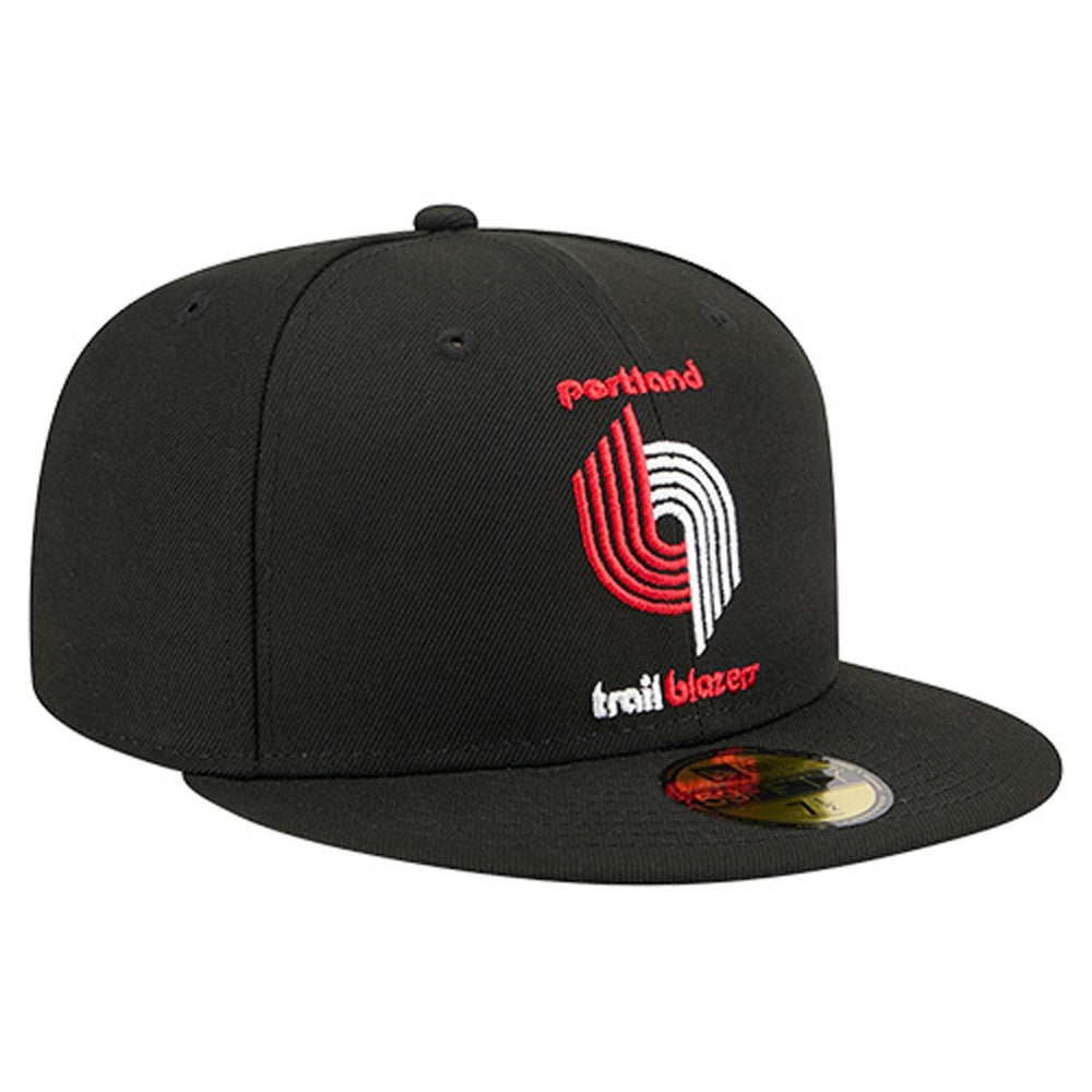 Black Portland Trail Blazers Core Logo 59FIFTY Fitted Hat | NBA