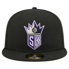 Black Sacramento Kings Core Logo 59FIFTY Fitted Hat | NBA