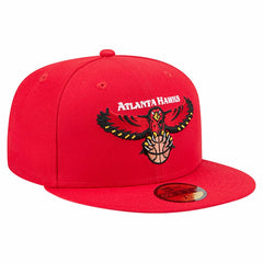 Red Atlanta Hawks Core Logo 59FIFTY Fitted Hat | NBA