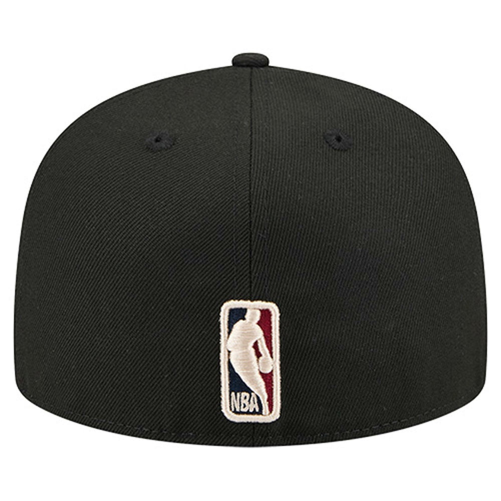 Black Miami Heat Core Logo 59FIFTY Fitted Hat | NBA