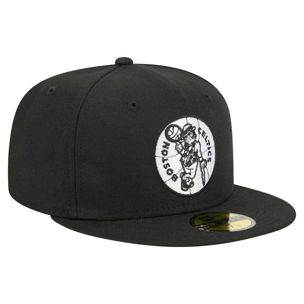 Black Boston Celtics 59FIFTY Fitted Hat | NBA