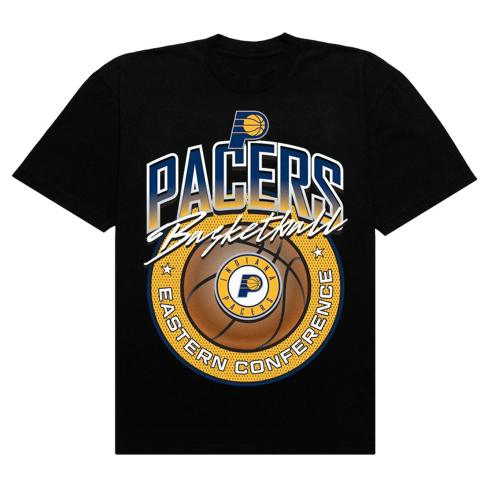 Black Indiana Pacers Authmade Basketball Mesh Premium T-Shirt | NBA
