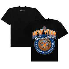 Black New York Knicks Authmade Basketball Mesh Premium T-Shirt | NBA