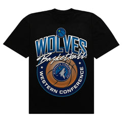 Black Minnesota Timberwolves Authmade Basketball Mesh Premium T-Shirt | NBA
