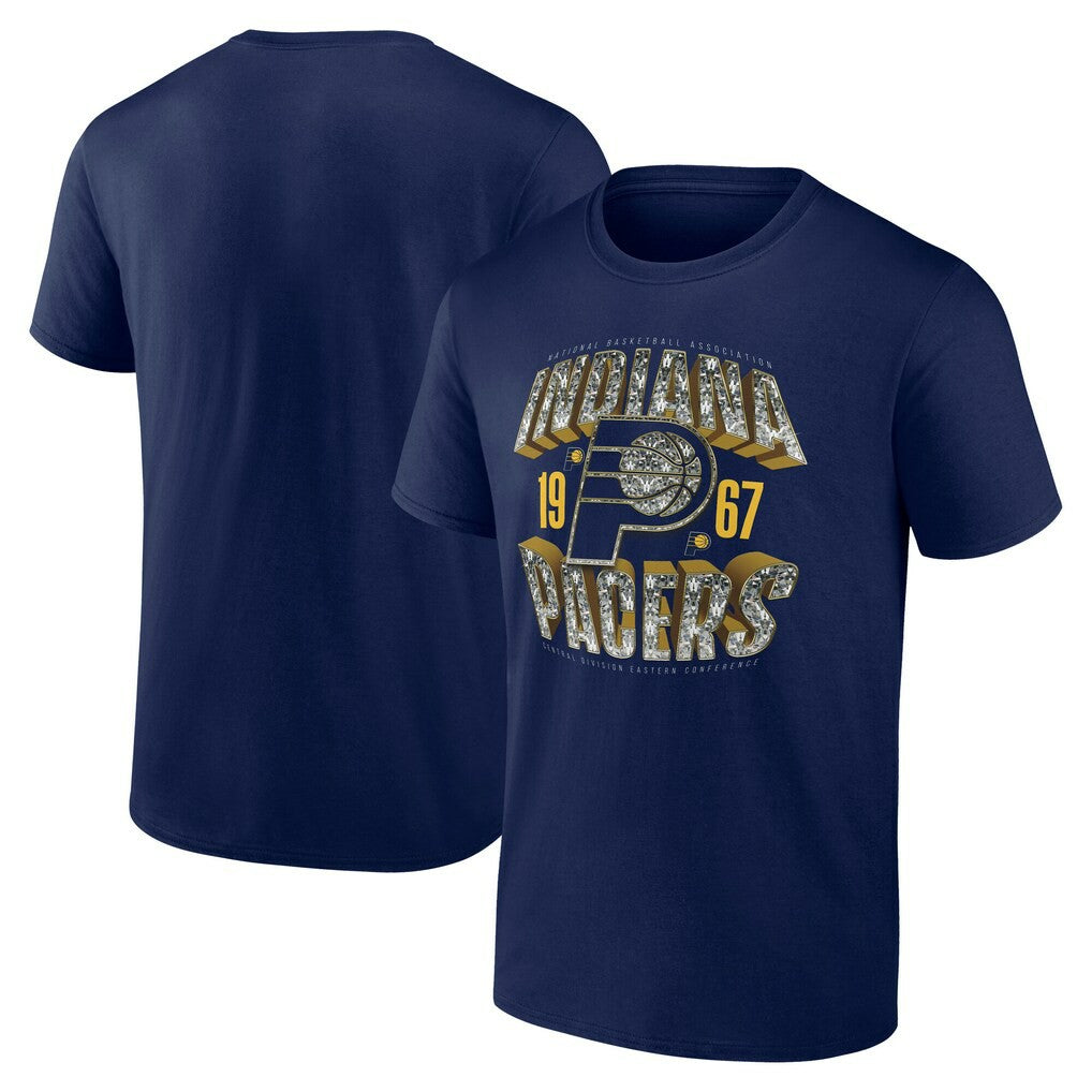 Navy Indiana Pacers Quick Strides T-Shirt | NBA