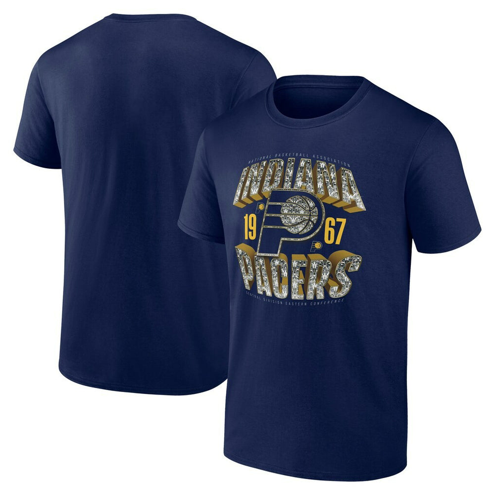 Navy Indiana Pacers Quick Strides T-Shirt | NBA