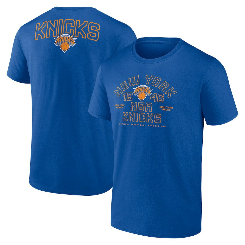 Blue New York Knicks Indomitable Drive T-Shirt | NBA
