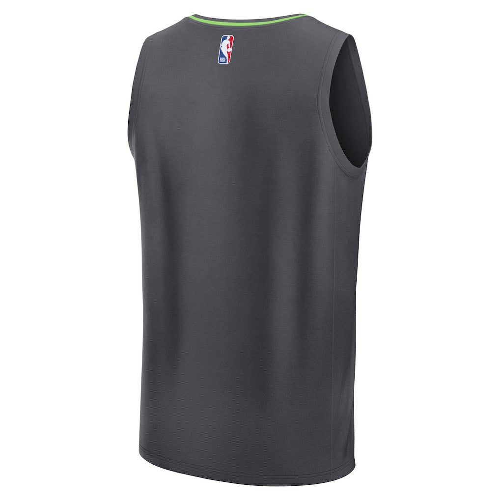 Anthracite Minnesota Timberwolves Fastbreak Custom Jersey | NBA