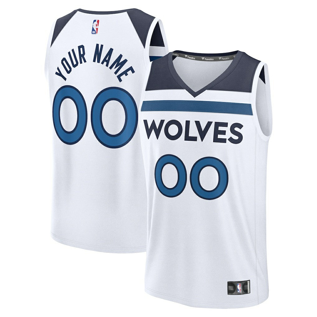 White Minnesota Timberwolves Fastbreak Custom Jersey | NBA
