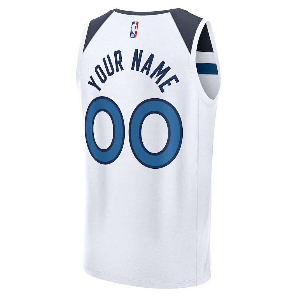 White Minnesota Timberwolves Fastbreak Custom Jersey | NBA