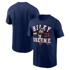Riley Greene Detroit Tigers Fanatics Hometown Caricature T-Shirt - MLB T-shirts