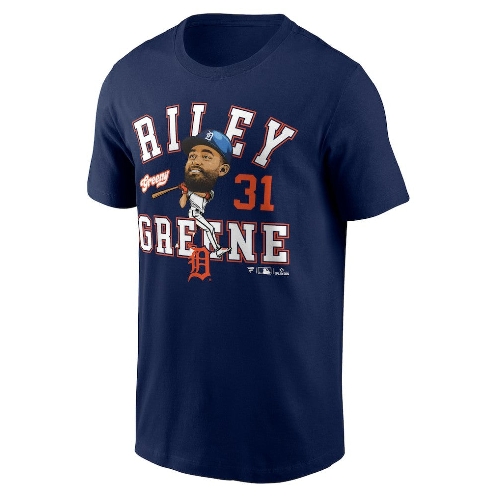 Riley Greene Detroit Tigers Fanatics Hometown Caricature T-Shirt - MLB T-shirts