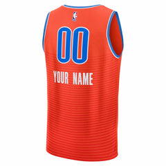 Orange Oklahoma City Thunder Youth Fast Break Custom Jersey | NBA