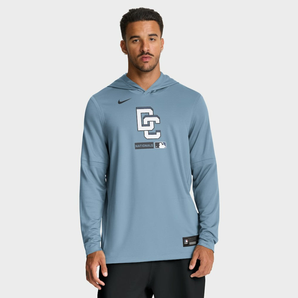 Washington Nationals Nike City Connect Dri-FIT Long Sleeve Hooded T-Shirt - MLB T-shirts