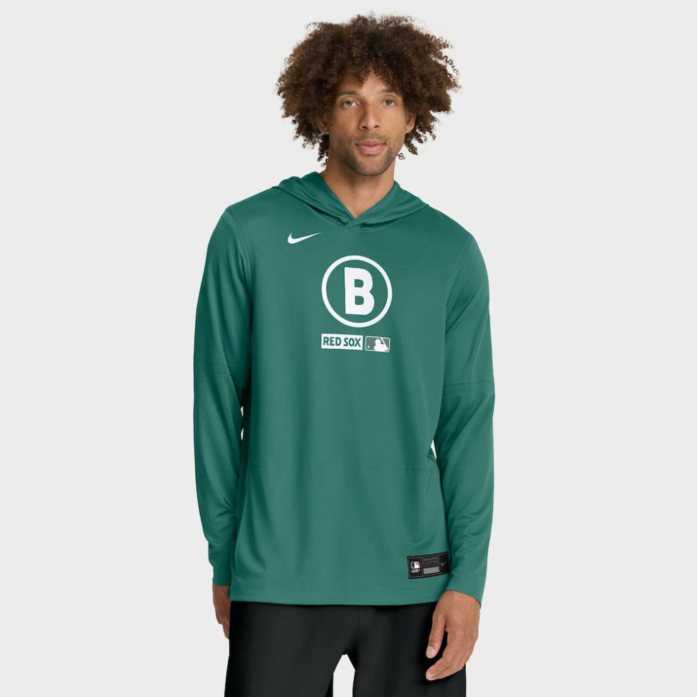 Boston Red Sox Nike City Connect Dri-FIT Long Sleeve Hooded T-Shirt - MLB T-shirts