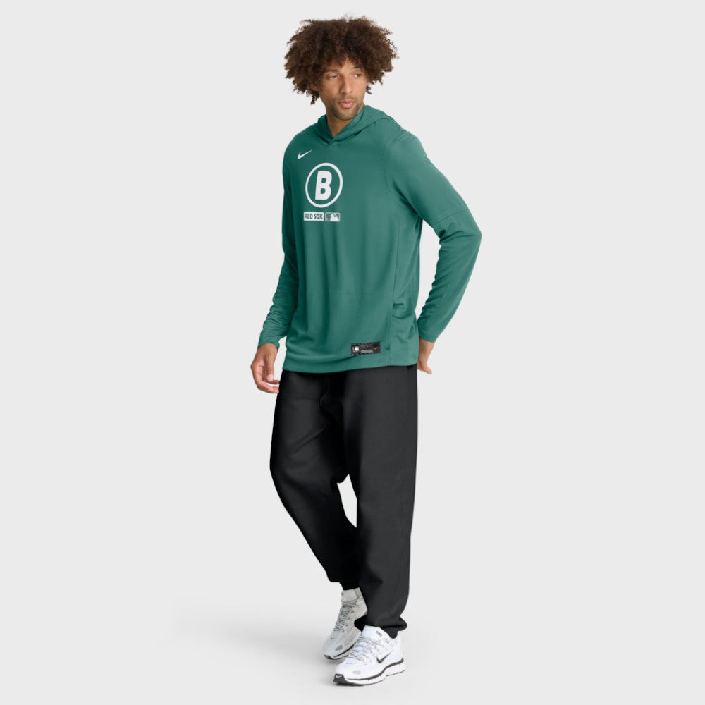 Boston Red Sox Nike City Connect Dri-FIT Long Sleeve Hooded T-Shirt - MLB T-shirts