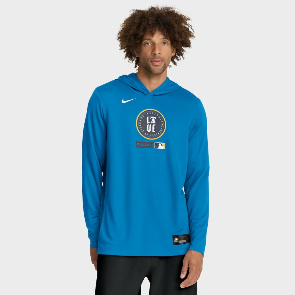 Philadelphia Phillies Nike City Connect Dri-FIT Long Sleeve Hooded T-Shirt - MLB T-shirts