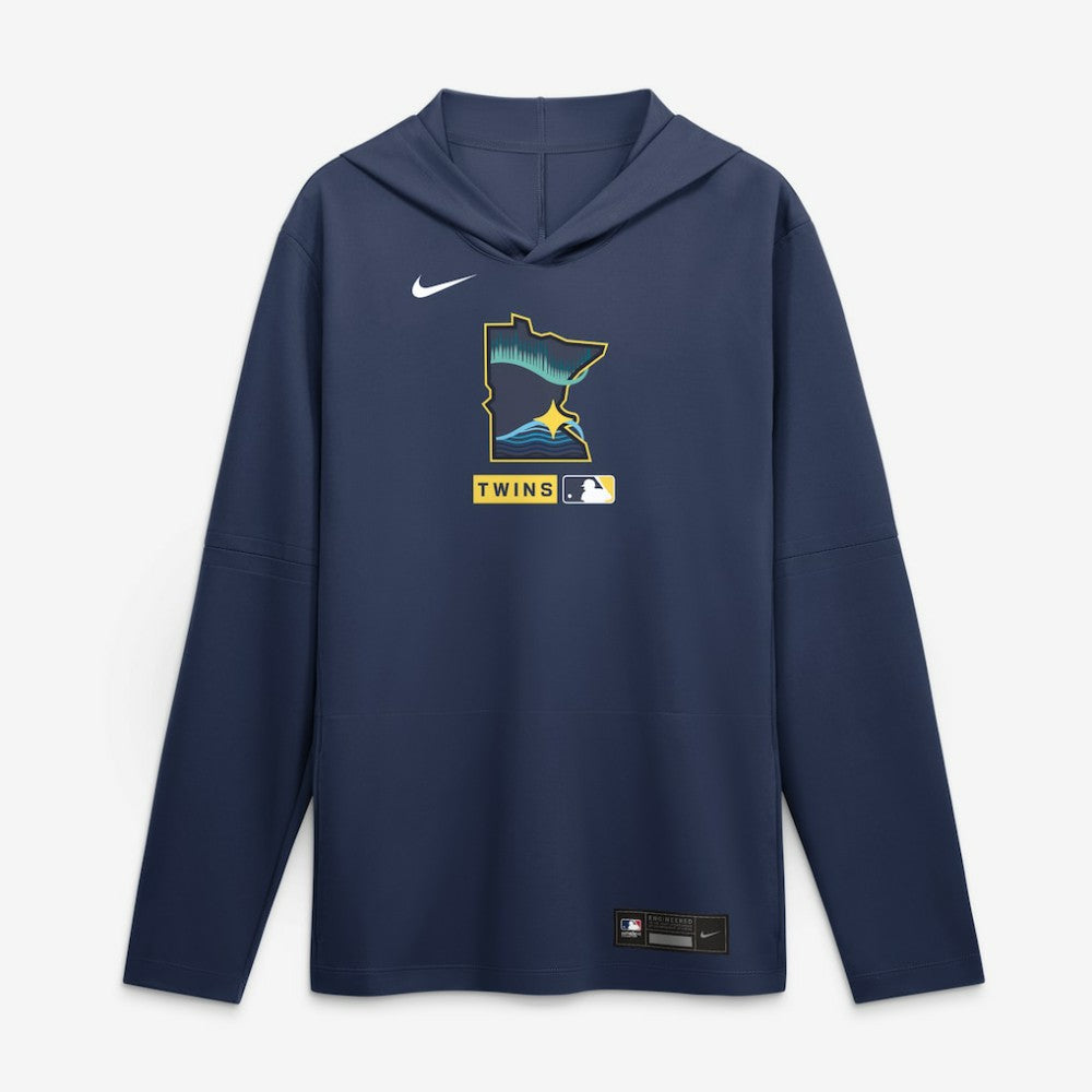 Minnesota Twins Nike City Connect Dri-FIT Long Sleeve Hooded T-Shirt - MLB T-shirts