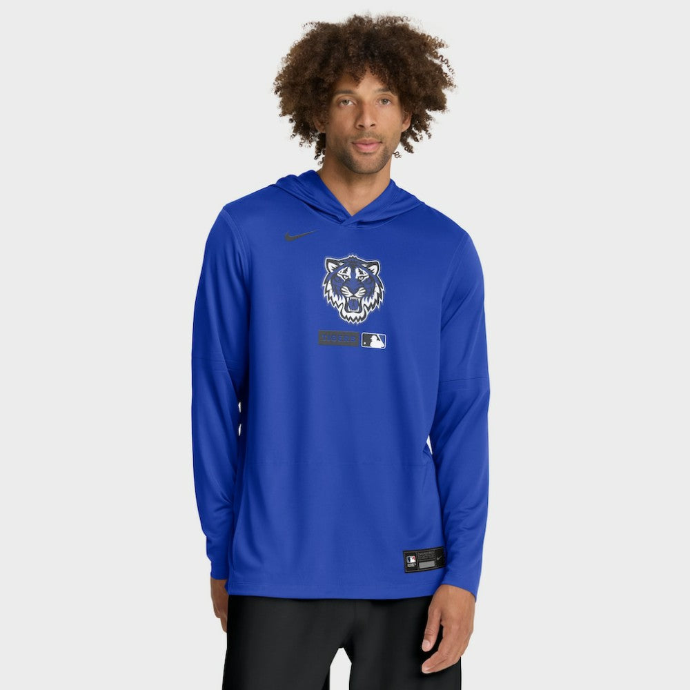 Detroit Tigers Nike City Connect Dri-FIT Long Sleeve Hooded T-Shirt - MLB T-shirts