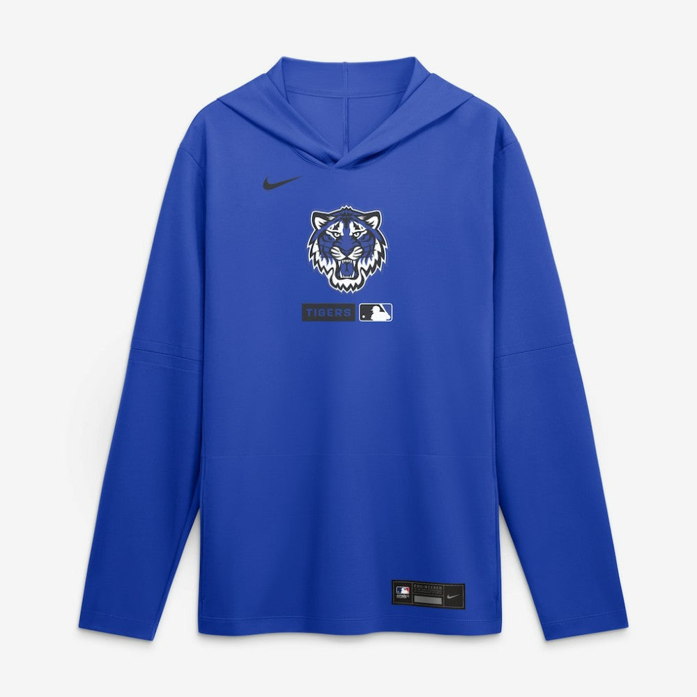 Detroit Tigers Nike City Connect Dri-FIT Long Sleeve Hooded T-Shirt - MLB T-shirts