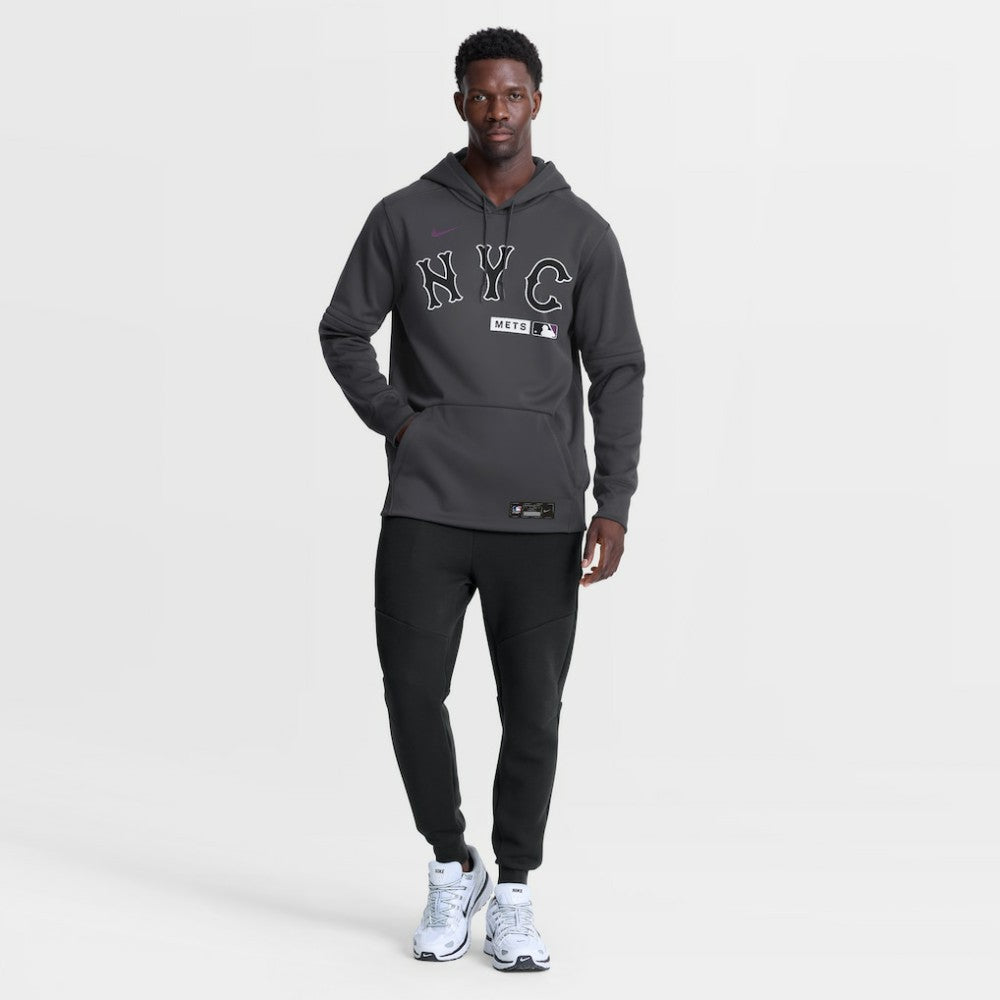 New York Mets Nike Authentic Collection City Connect Therma-FIT Hoodie - MLB Hoodies