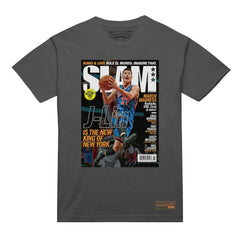Gray Jeremy Lin New York Knicks NBA Slam Cover T-Shirt | NBA