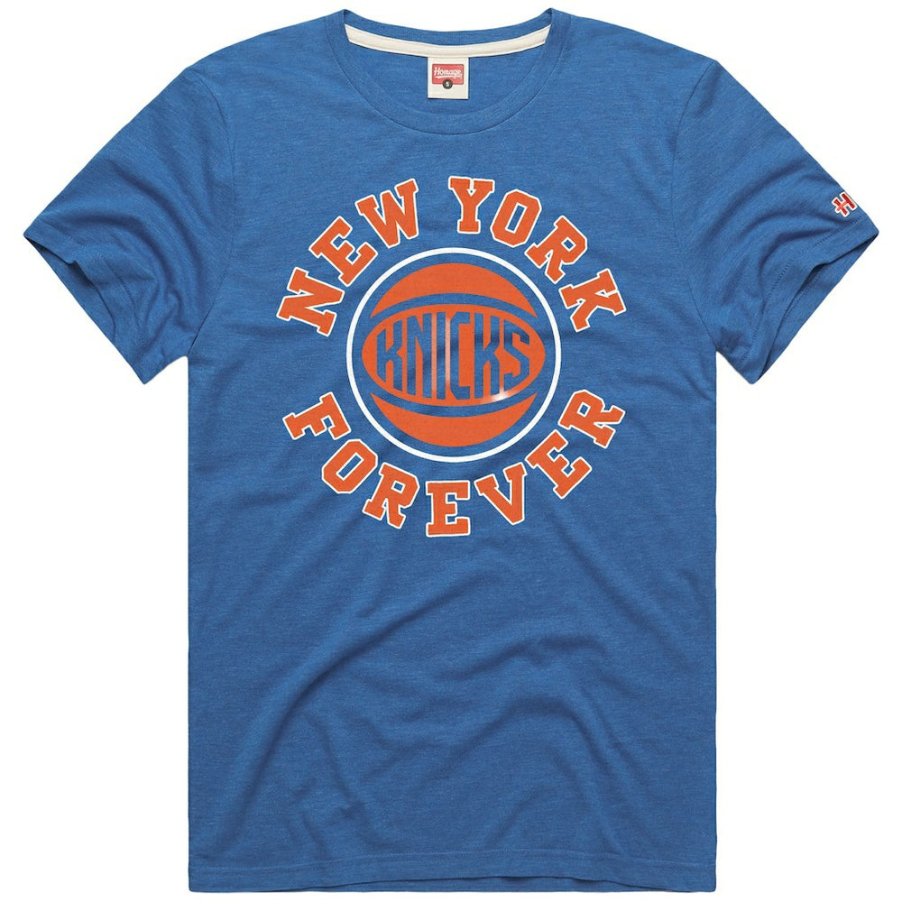 Blue New York Knicks Homage Forever Tri-Blend T-Shirt | NBA