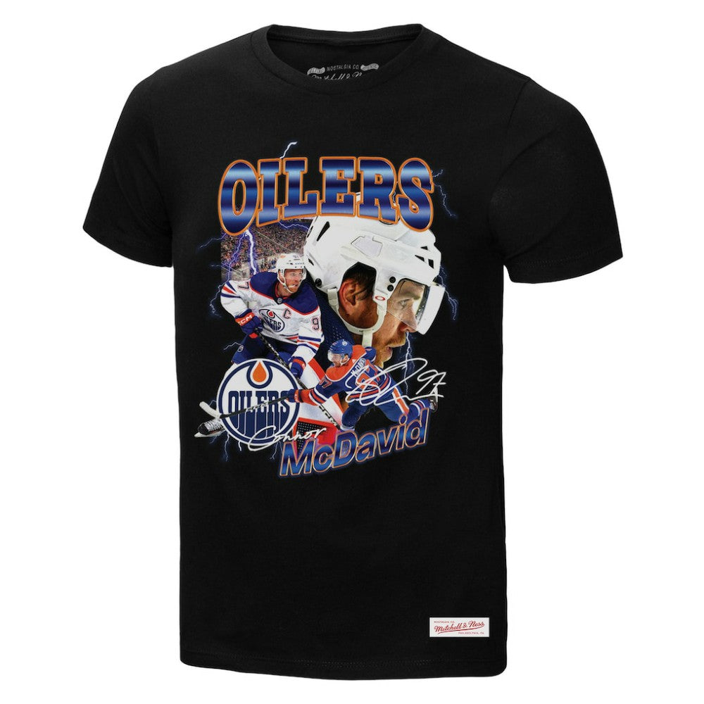 Connor McDavid Edmonton Oilers Mitchell & Ness 2.0 Player Graphic T-Shirt -  NHL T-shirts