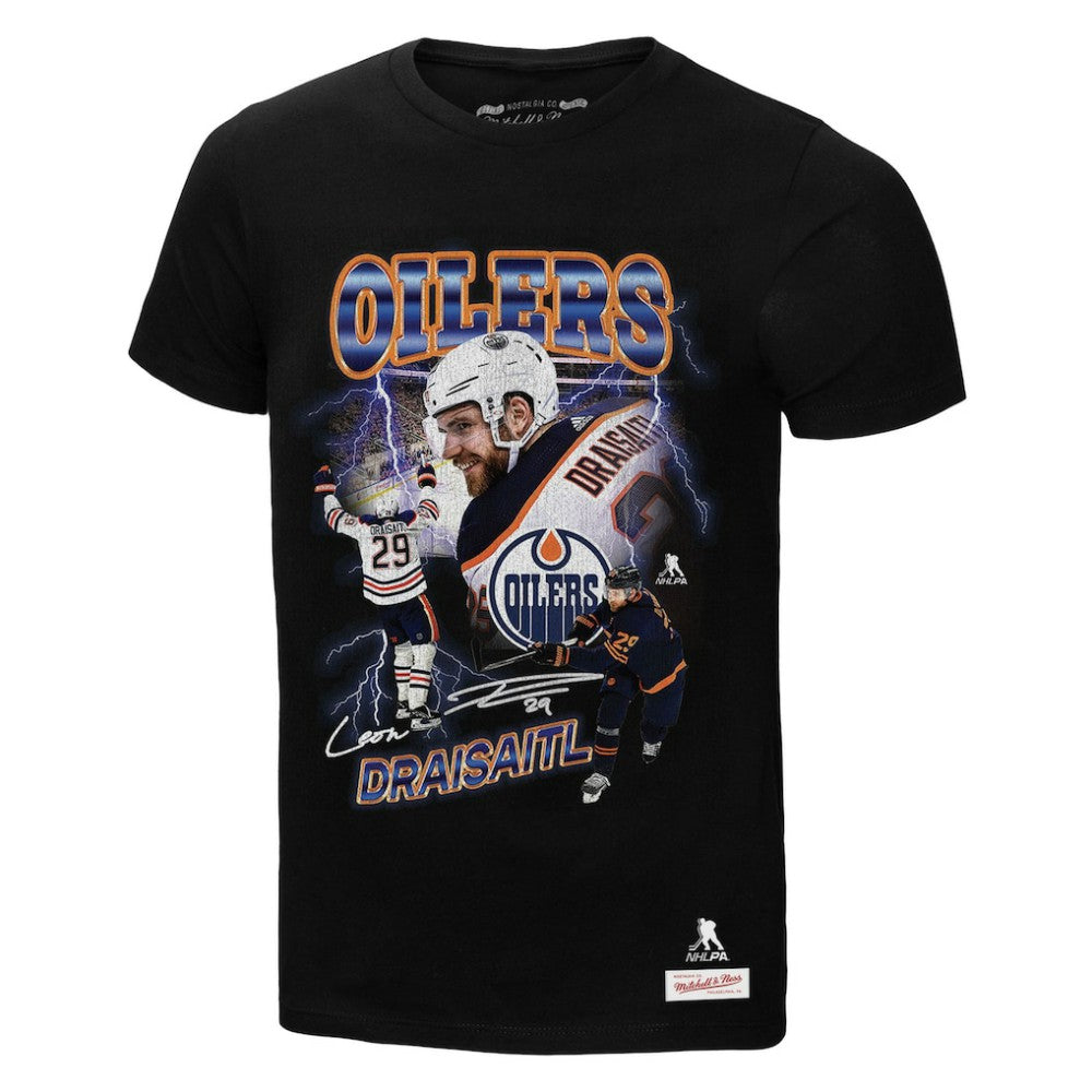 Leon Draisaitl Edmonton Oilers Mitchell & Ness 2.0 Player Graphic T-Shirt -  NHL T-shirts