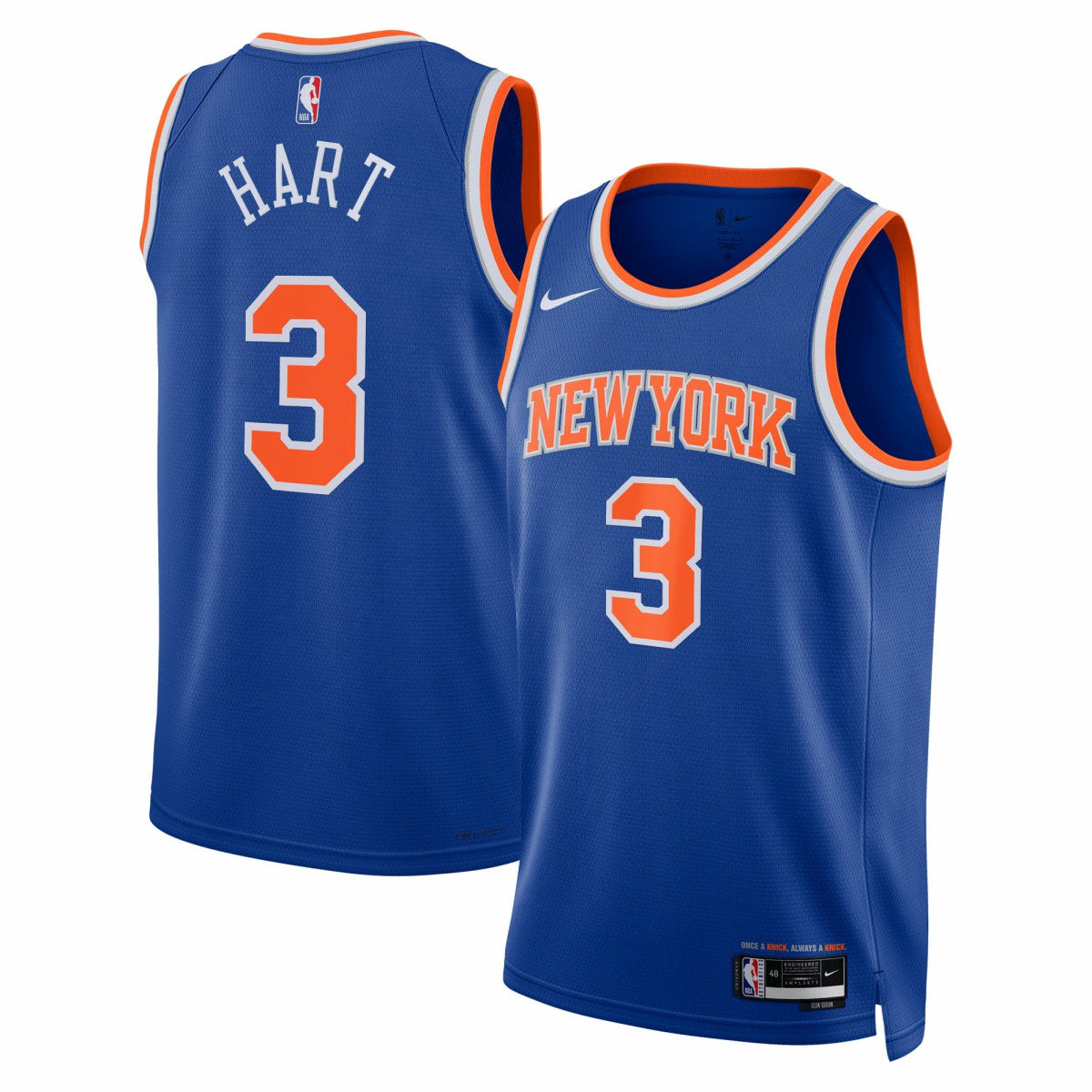Blue Josh Hart New York Knicks Unisex Swingman Jersey | NBA