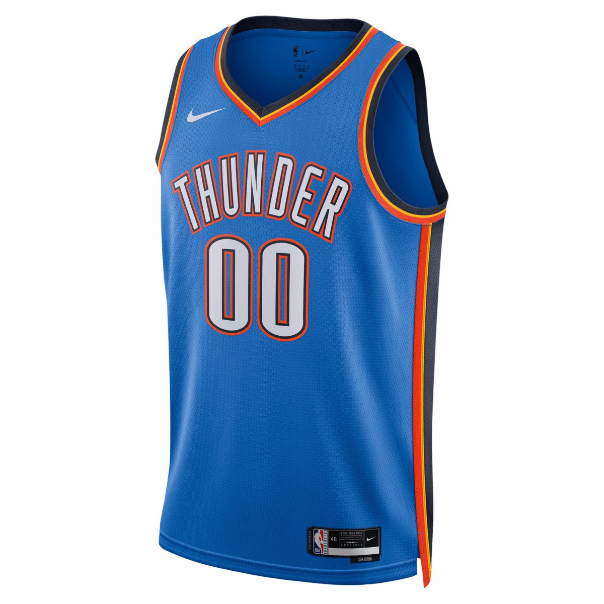 Blue Oklahoma City Thunder Unisex 2025 NBA Finals Patch Custom Swingman Jersey | NBA